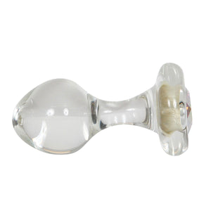 Small Clear Glass Plug by Crystal Delights - rolik