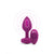 B-Vibe™ Vibrating Jewel Plug Small/Medium Fuchsia - Rolik®