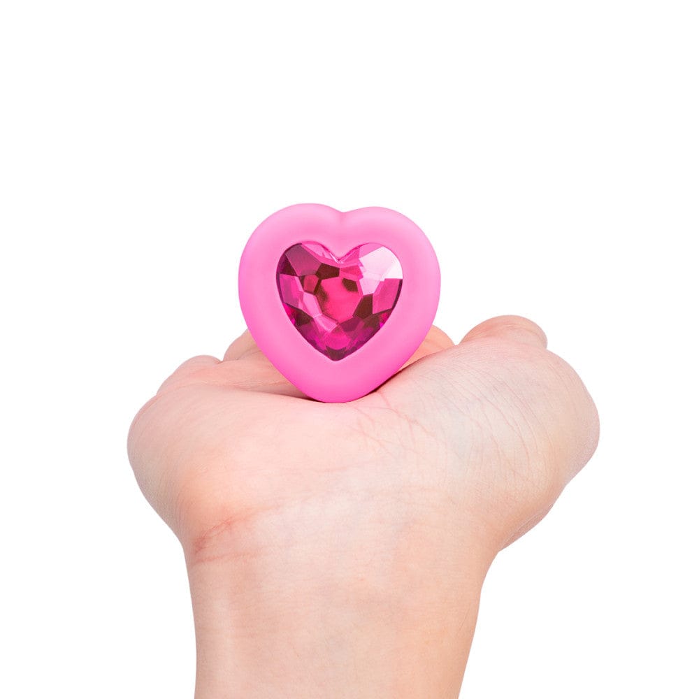 B-Vibe™ Vibrating Heart Plug Small/Medium Pink - Rolik®