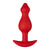 Forto F-78 Silicone Pointee Butt Plug Large Red - Rolik®