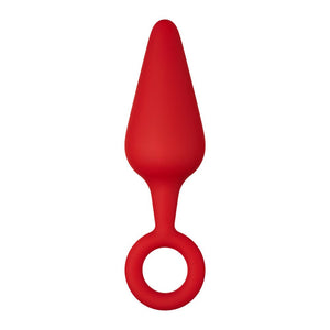 Forto F-10 Butt Plug with Pull Ring Large Red - Rolik®