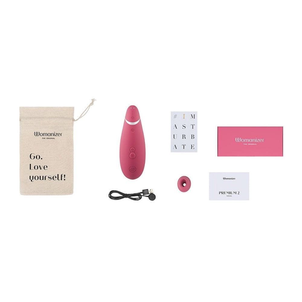 Womanizer Premium 2 Contact-Free Pleasure Air Stimulator Pink - Rolik®
