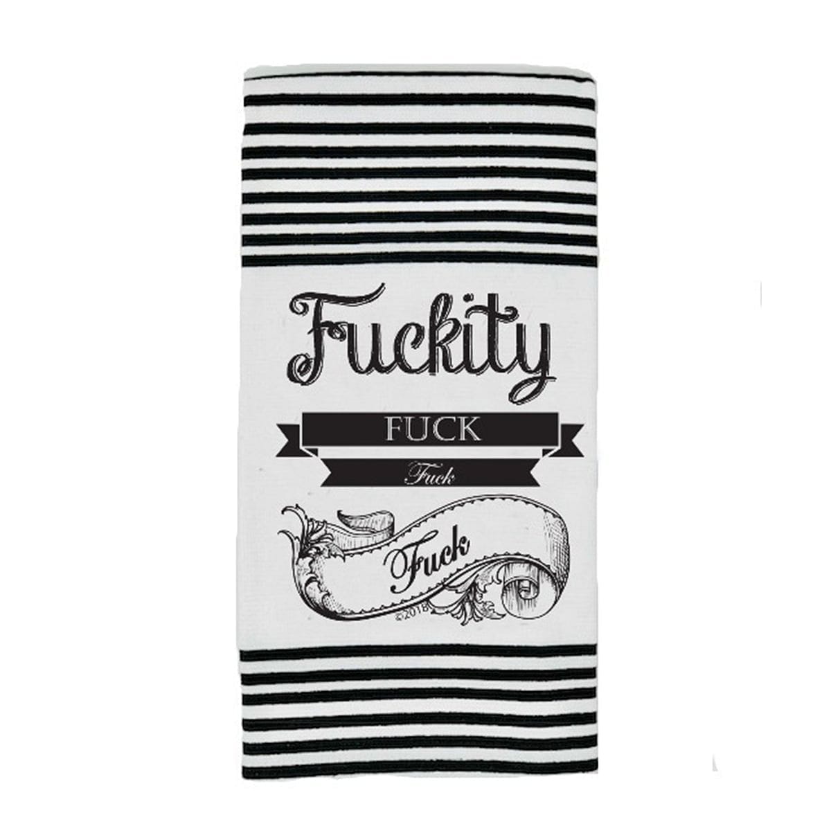 F*ckity F*ck Kitchen Towel by Twisted Wares - rolik
