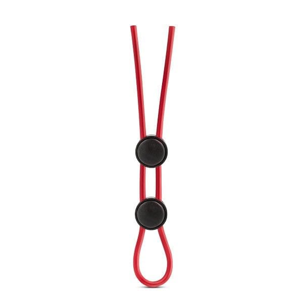 Blush Novelties® Stay Hard Silicone Double Loop Adjustable C-Ring Red - Rolik®