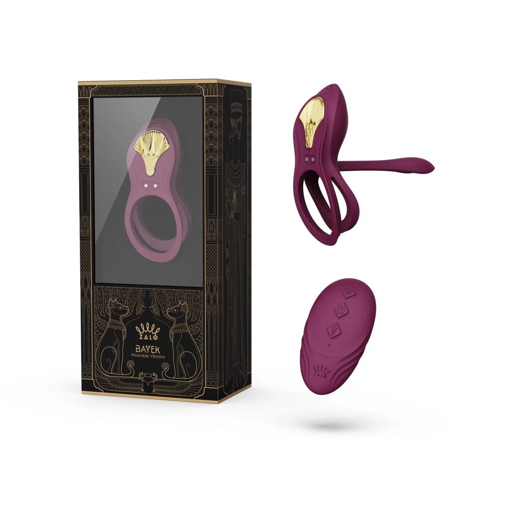 Zalo Bayek Vibrating Smart Couples Ring with Remote Purple - Rolik®