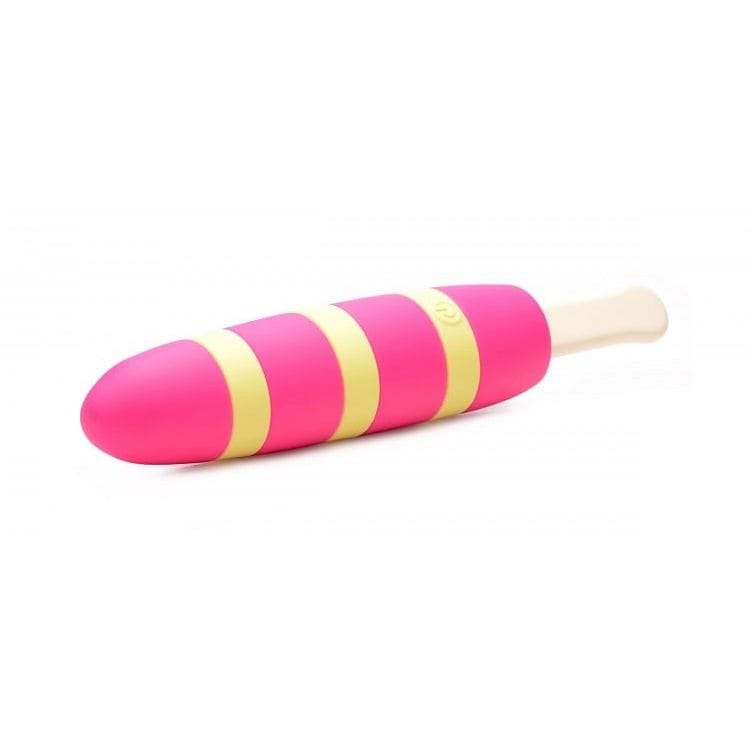 XR Brands Fizzin 10X Popsicle Silicone Rechargeable Vibe Magenta - Rolik®