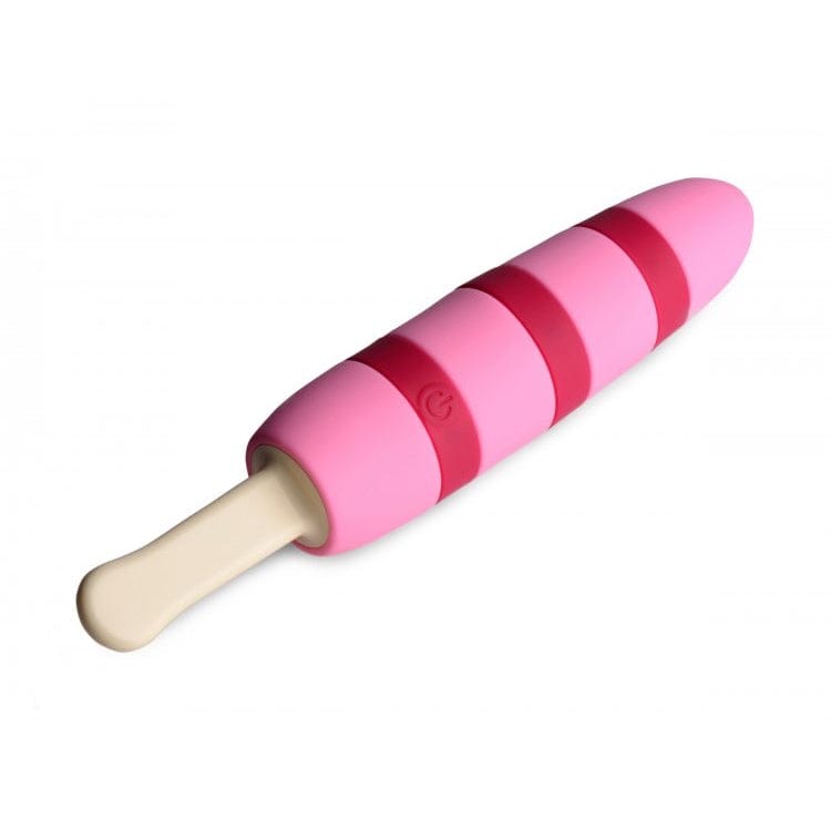 XR Brands Fizzin 10X Popsicle Silicone Rechargeable Vibe Pink - Rolik®