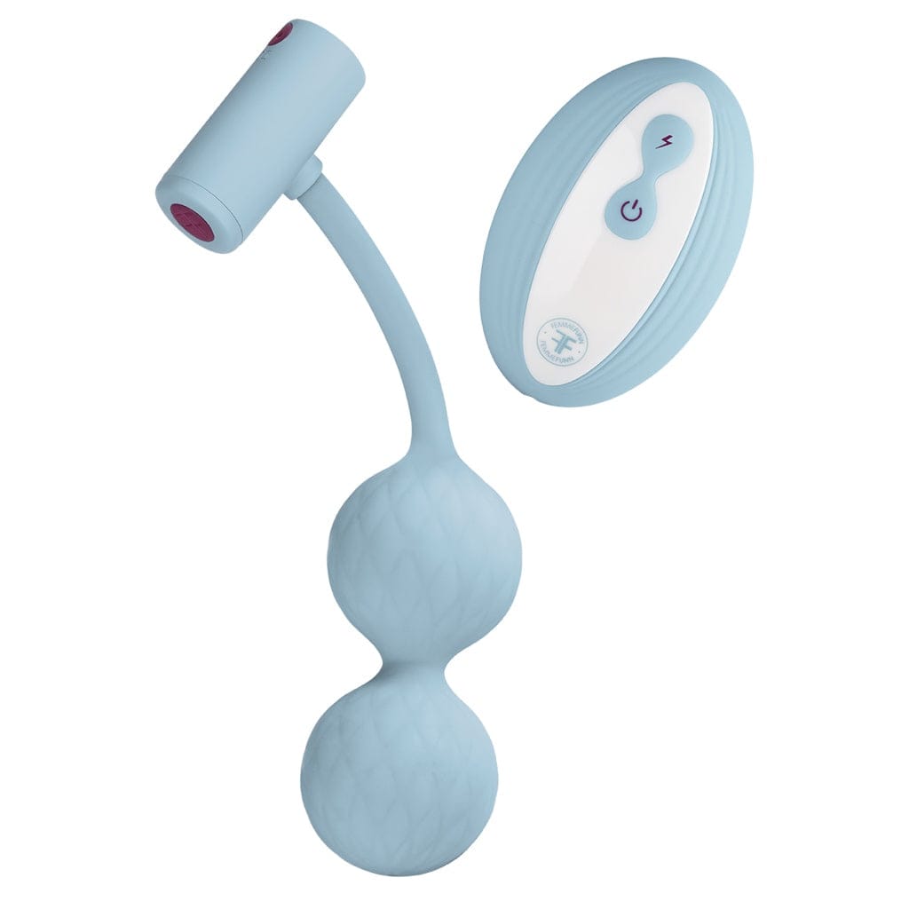 FemmeFunn Momenta Rechargeable Remote-Controlled Silicone Kegel Balls Blue - Rolik®