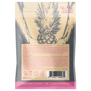 Glyde Organic Strawberry Condoms 4-Pack - Rolik®