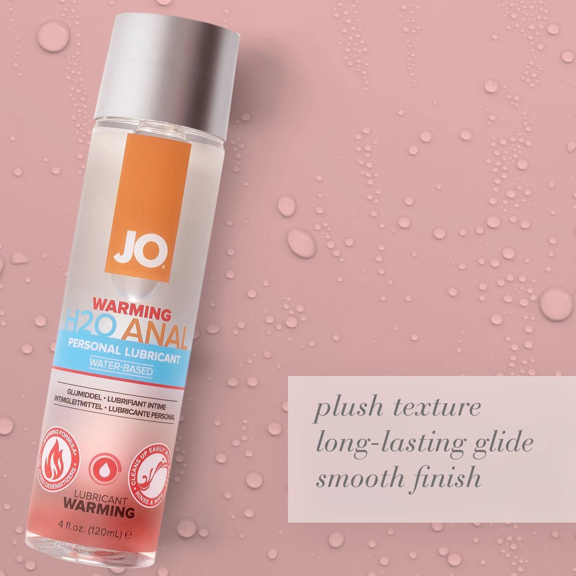 JO® Anal H2O Warming Lube - Rolik®