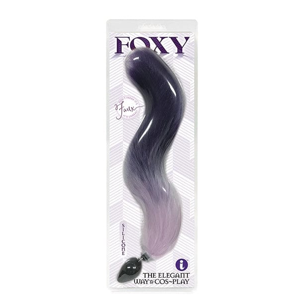 Icon Brands Foxy Fox Tail Silicone Butt Plug Purple - Rolik®
