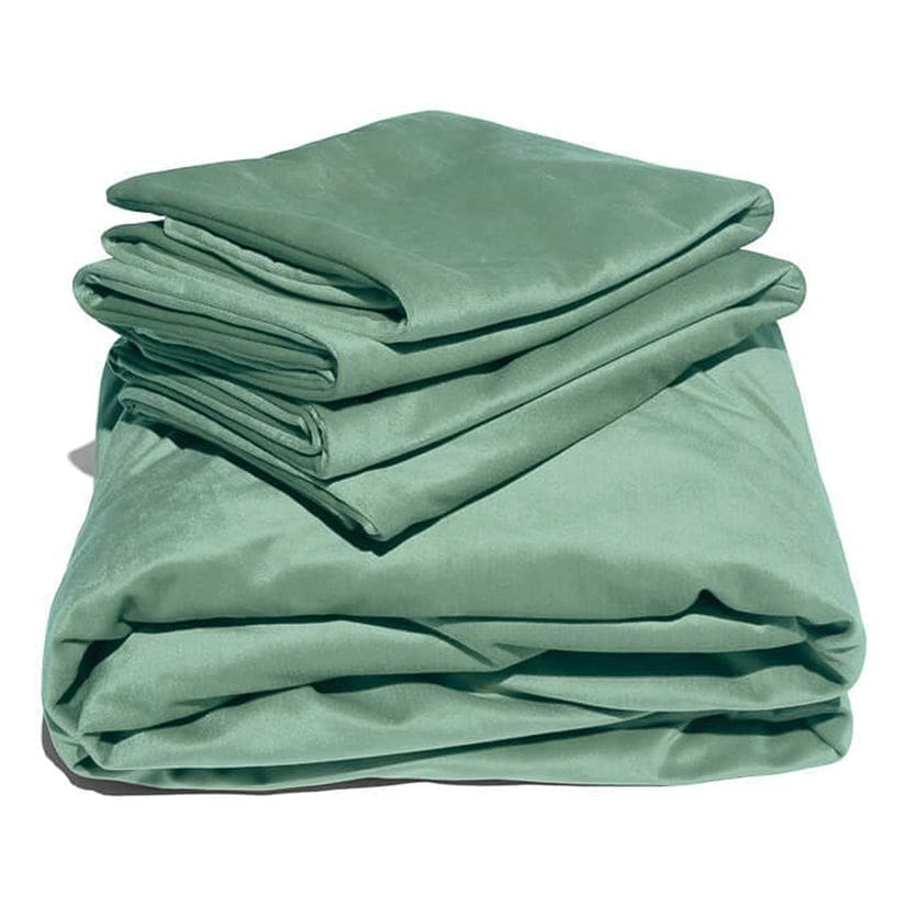 Liberator® Liquid Velvet Sheet &amp; Pillow Covers Sage Green - Rolik®