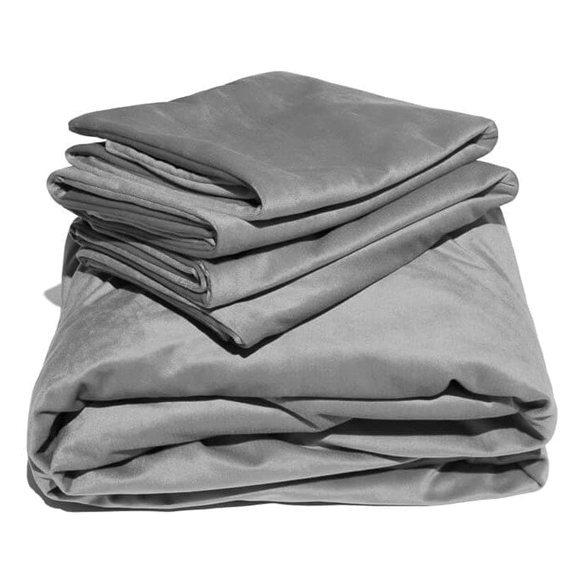 Liberator® Liquid Velvet Sheet & Pillow Cover Grey - Rolik®
