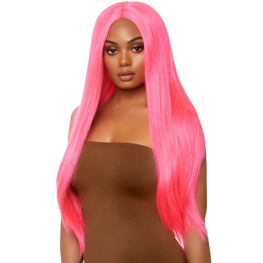 Leg Avenue® 33&quot; Long Straight Wig Pink - Rolik®