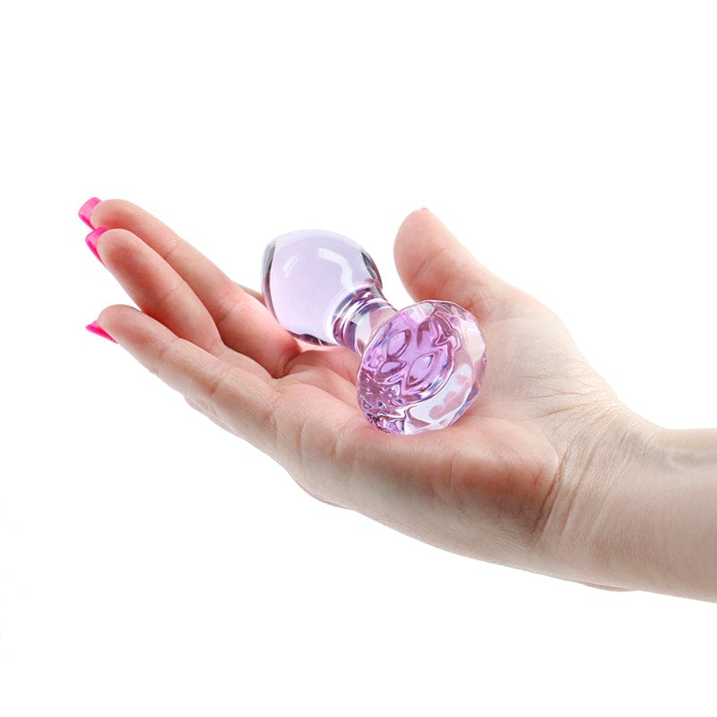 NS Novelties Crystal Gem Glass Anal Plug Purple - Rolik®