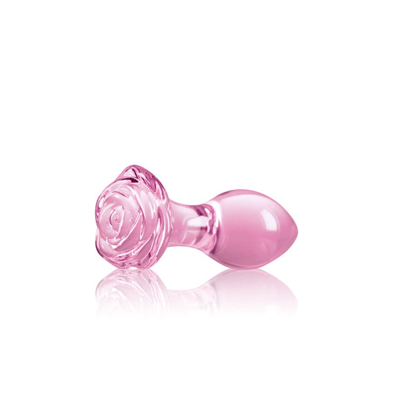 NS Novelties Crystal Rose Glass Anal Plug Pink - Rolik®
