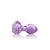 NS Novelties Crystal Rose Glass Anal Plug Purple - Rolik®