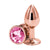 NS Novelties Rear Assets Rose Gold Butt Plug Small Pink - Rolik®