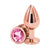 NS Novelties Rear Assets Rose Gold Butt Plug Medium Pink - Rolik®