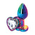 NS Novelties Rear Assets Multicolor Heart Butt Plug Small Clear - Rolik®