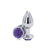 NS Novelties Rear Assets Aluminum Rose Anal Plug Medium Purple - Rolik®