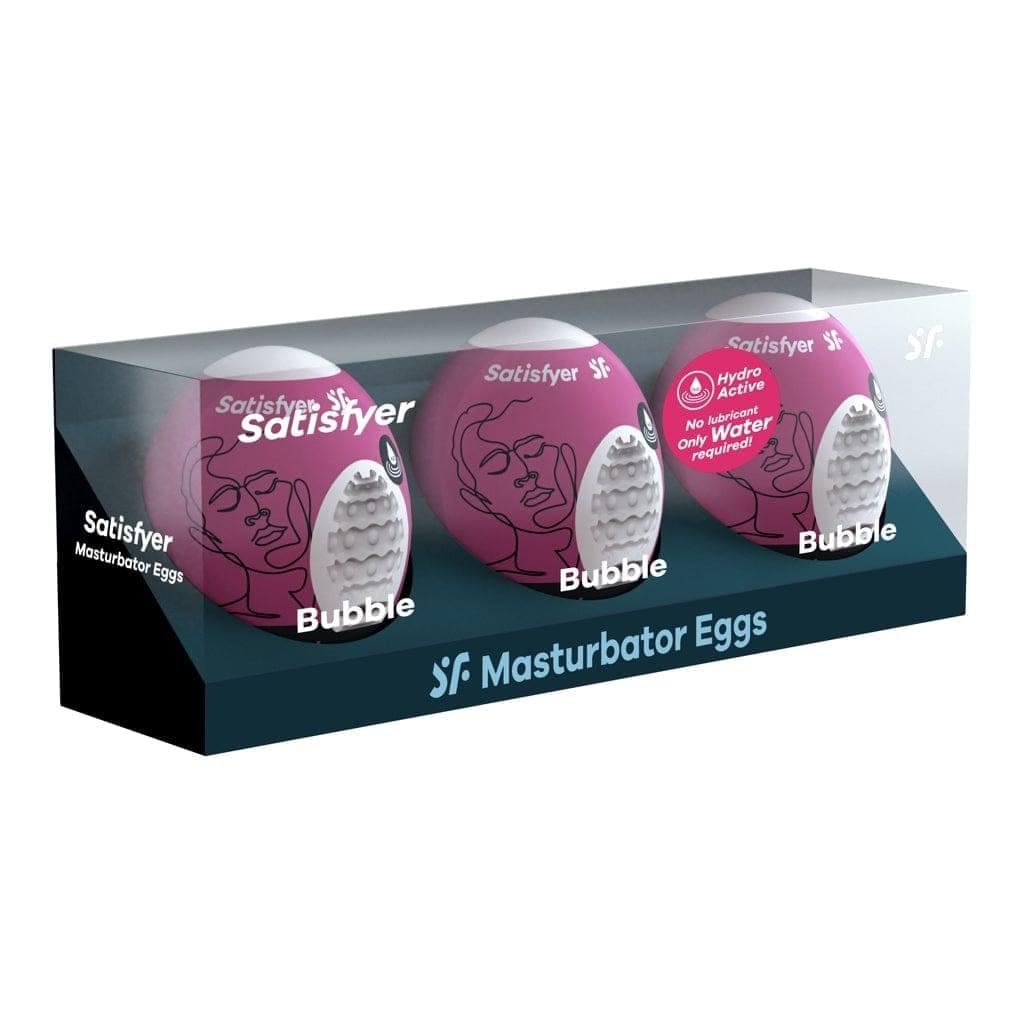 Satisfyer 3 Piece Bubble Masturbator Egg Set