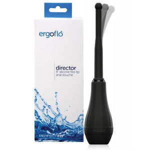 Perfect Fit Brand Ergoflo™ Director 8" Silicone Flex-Tip Anal Douche - Rolik®