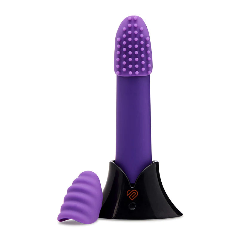 Nu Sensuelle Point Plus Bullet Vibe with Textured Sleeves Purple - Rolik®