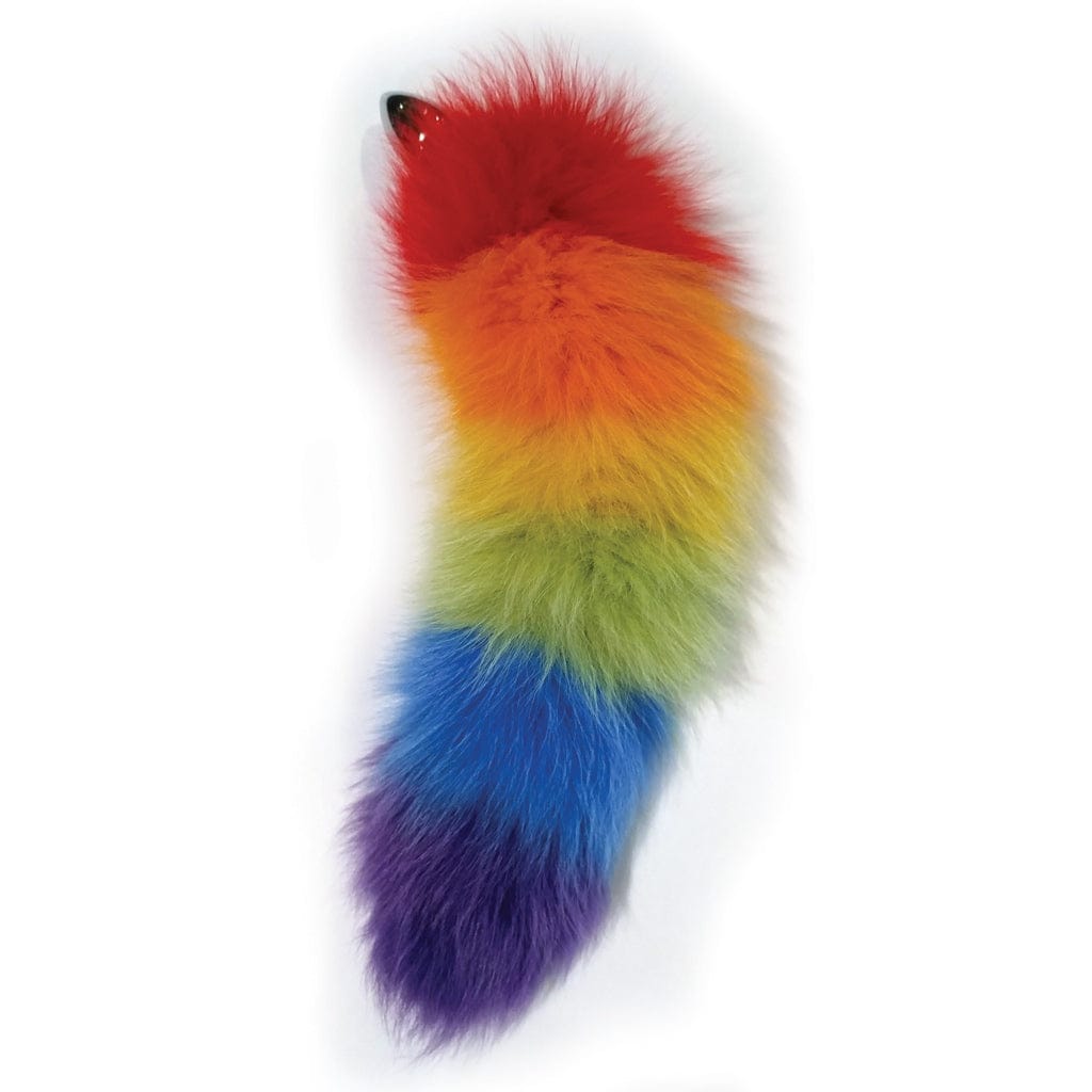 Rainbow Foxy Tail Butt Plug - Rolik