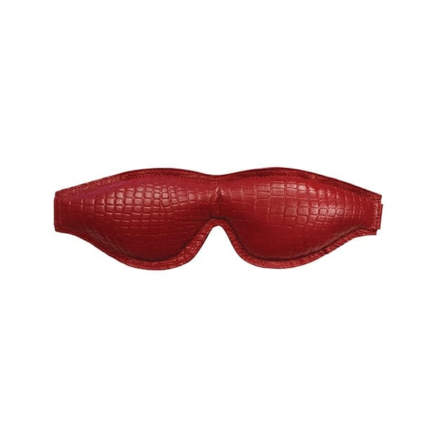 Rouge Garments® Large Padded Leather Blindfold Burgundy - Rolik®