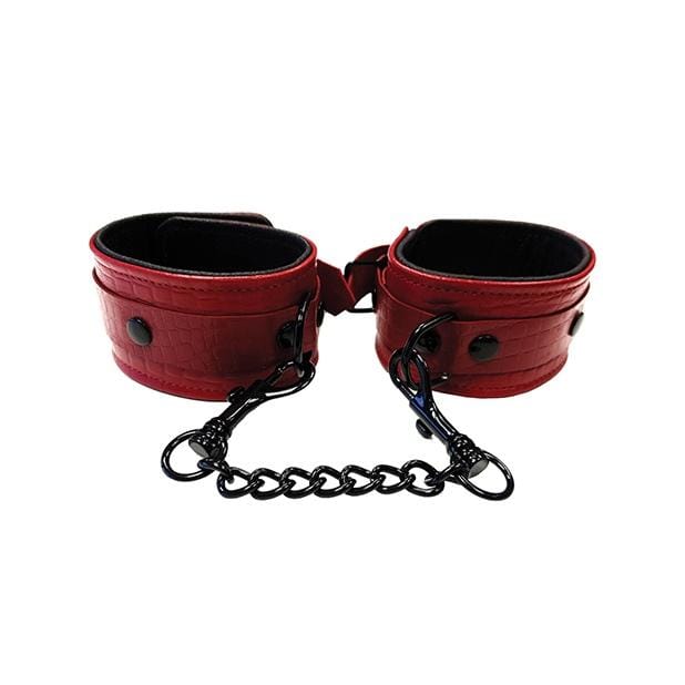 Rouge Garments® Leather Wrist Cuffs Burgundy - Rolik®