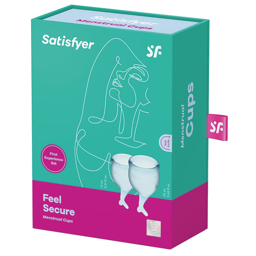 Satisfyer Feel Secure Menstrual Cups Light Blue - Rolik®