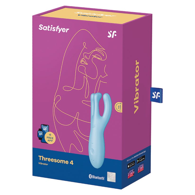 Satisfyer Threesome 4 App-Enabled Vibe Blue - Rolik®