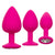 CalExotics® Cheeky™ Gems Anal Plugs Set of 3 Pink - Rolik®