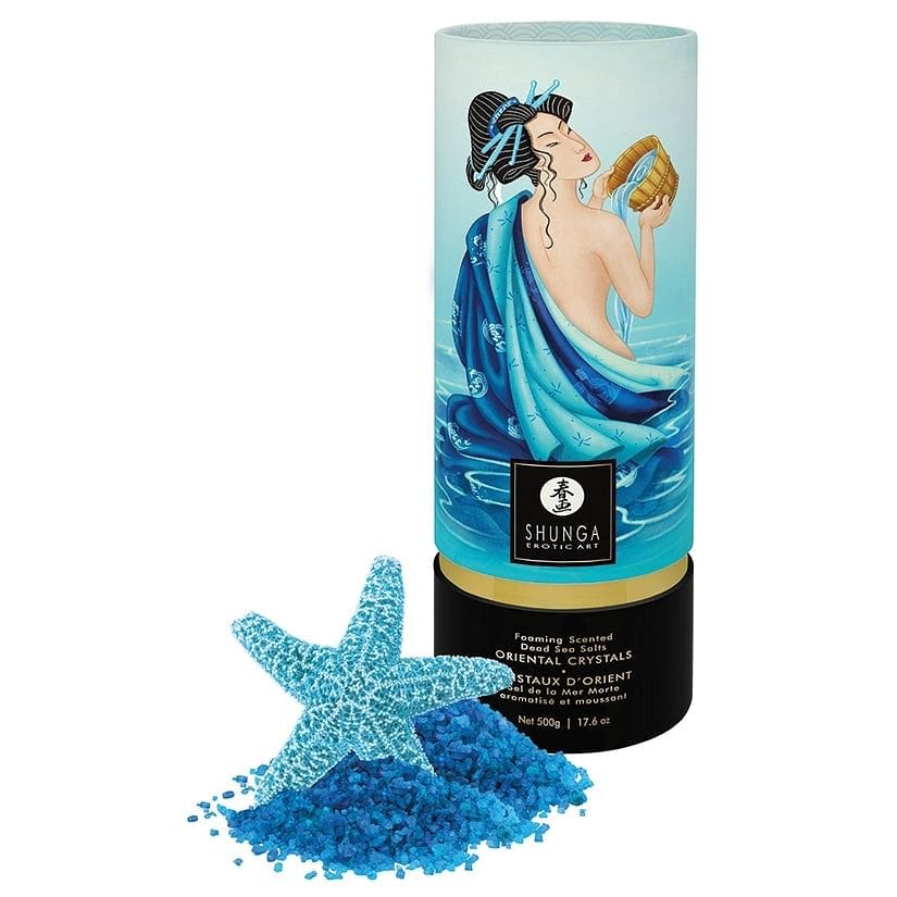 Shunga Foaming Scented Dead Sea Salt Bath Crystals Ocean Temptations - Rolik®