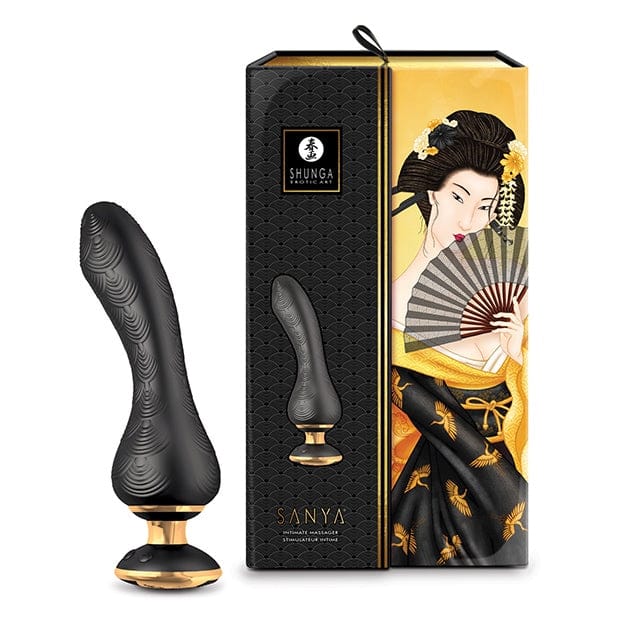 Shunga Sanya™ Intimate Massager Black - Rolik®