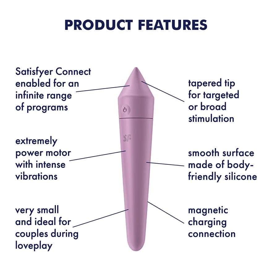 Satisfyer Ultra Power Bullet 8 Vibe Lilac - Rolik®