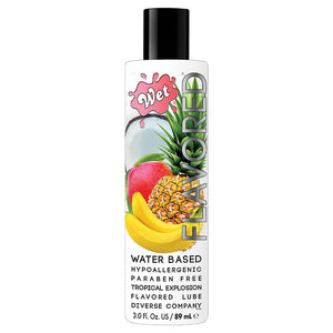 Wet® Flavored Water-Based Lube Tropical Explosion - Rolik®