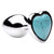 XR Brands® Booty Sparks Gemstones Turquoise Heart Anal Plug Small - Rolik®