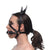 XR Brands® Master Series® Dark Horse Pony Head Harness With Silicone Bit - Rolik®