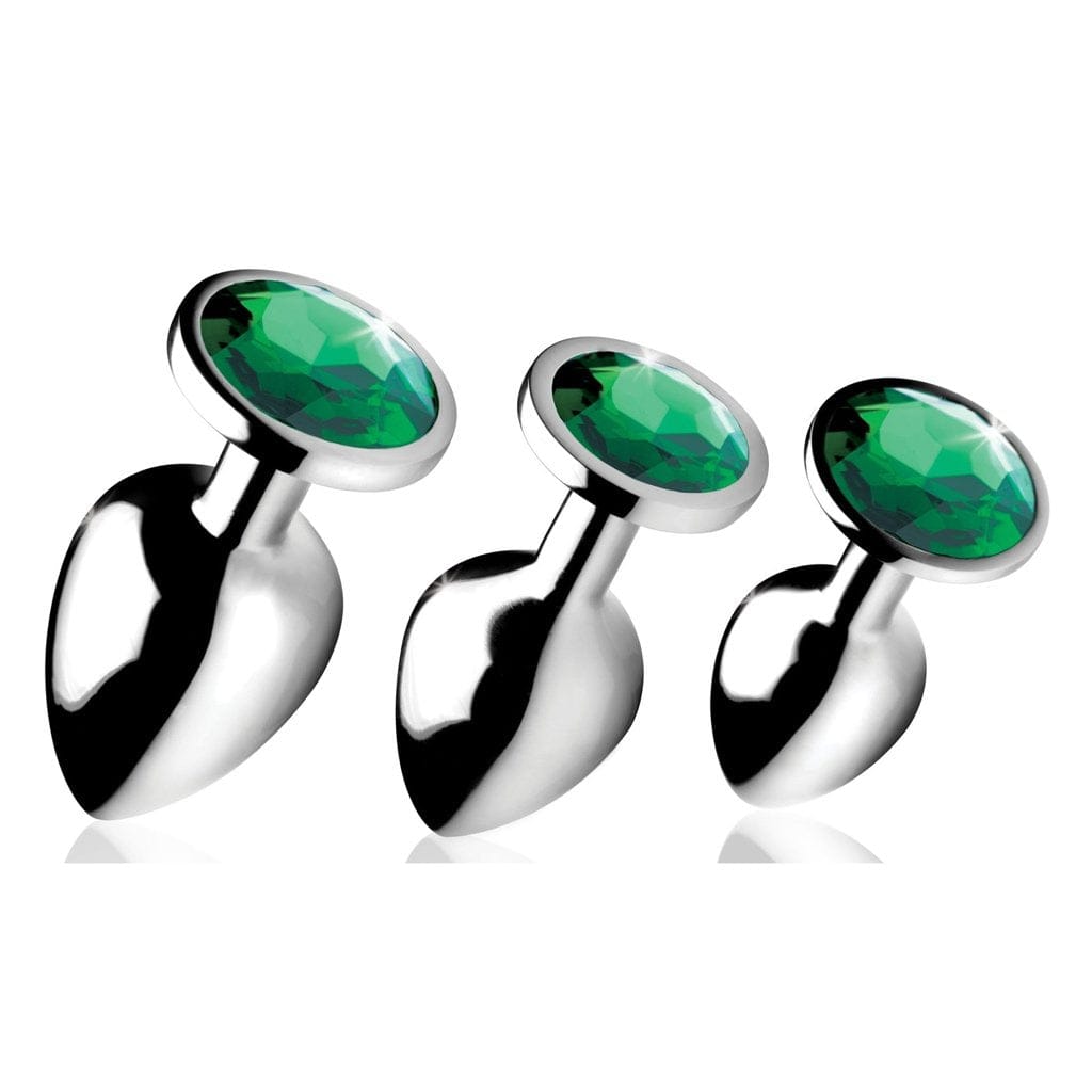 XR Brands® Emerald Gem Anal Plug Set - Rolik®
