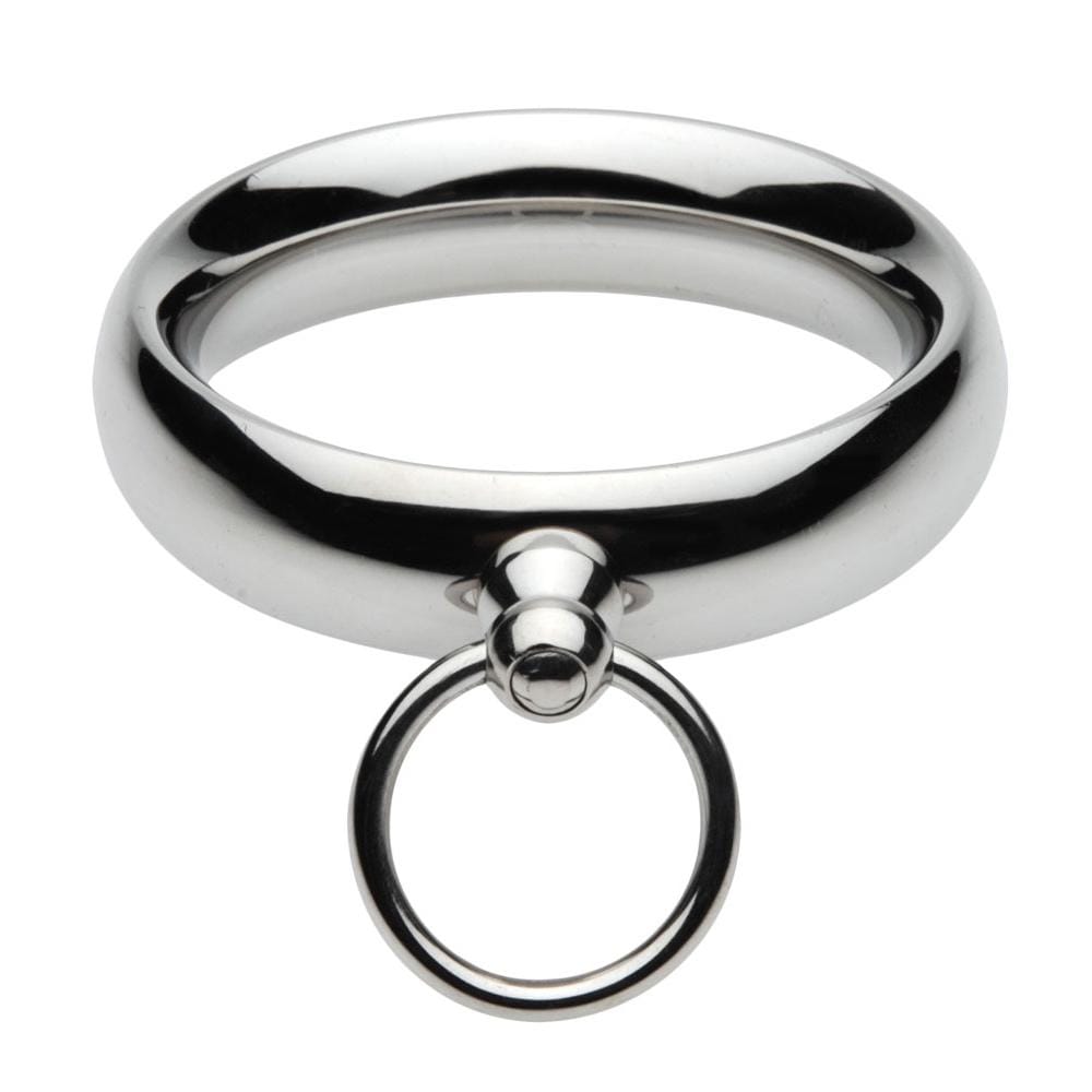 XR Brands® Master Series™ Lead Me Stainless Steel C-Ring - Rolik®