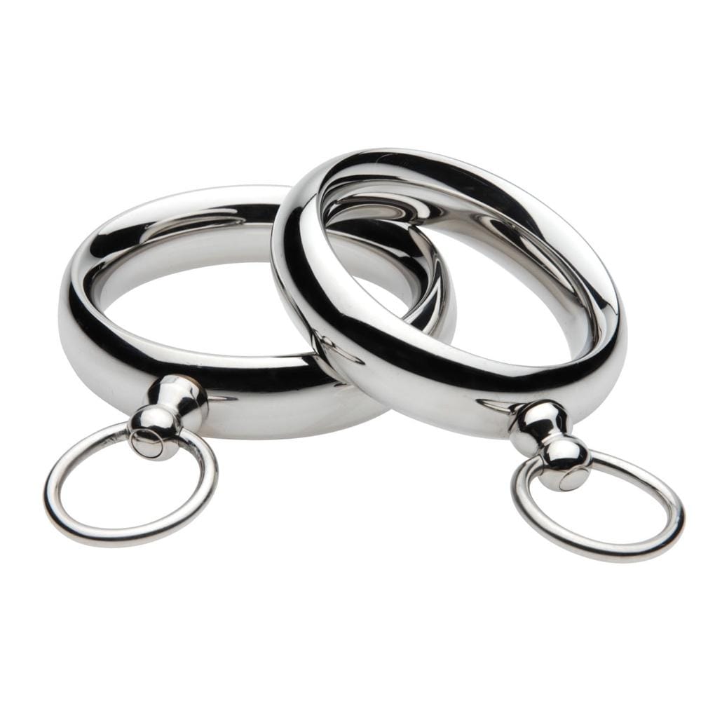 XR Brands® Master Series™ Lead Me Stainless Steel C-Ring - Rolik®