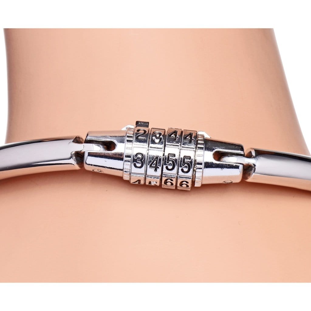 XR Brands® Master Series™ Stainless Steel Combination Lock Collar - Rolik®