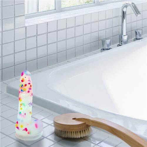 Addiction 7.5" Party Marty Silicone Confetti Dildo - Rolik®