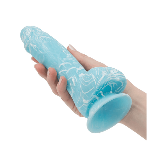 Addiction Luke 7.5" Blue Glow in the Dark Dildo - Rolik®