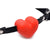 XR Brands® Heart Beat Silicone Heart-Shaped Mouth Gag - Rolik®