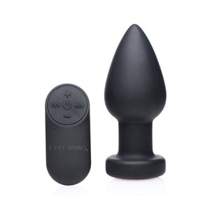 XR Brands® Booty Sparks™ Light Up Rechargeable Silicone Butt Plug Large - Rolik®