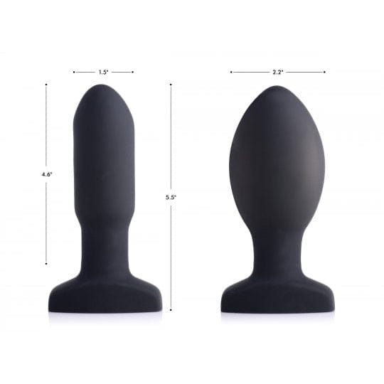 XR Brands® Swell Remote Inflatable 10X Vibrating Missile Anal Plug - Rolik®
