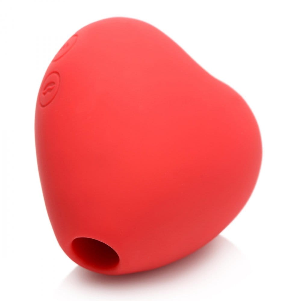 XR Brands® Shegasm™ 10X Silicone Heart Suction Clit Stimulator - Rolik®